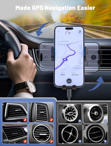 Wireless Car Charger Auto (Blue)