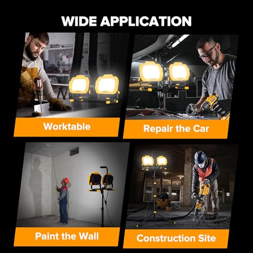 25000 Lumen LED Work Lights with Stand (25000 Lumen)