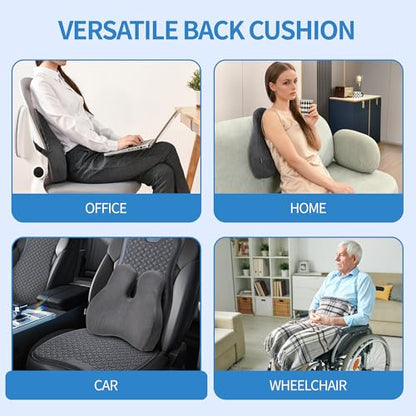 Lumbar Support Pillow for Office Chair (Gray-gel / Standart)