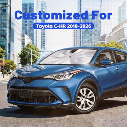 Car Windshield Sun Shade Umbrella for Toyota C (For Toyota C-HR 2018-2026)