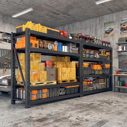 11000LBS Industrial Storage Shelves 2 (60"W x 24"D x 72"H, 4-Tier)