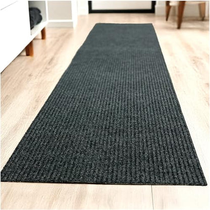 Heavy Duty Durable All Weather Indoor (6' x 11' (Rectangular) / Charcoal)