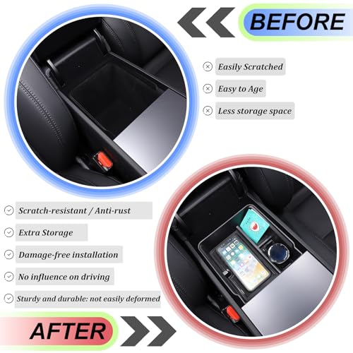 Center Console Organizer for Tesla Model 3 2024 (Armcase Pallet_ABS)