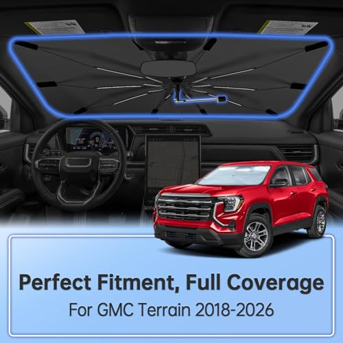 Windshield Sun Shade Umbrella for GMC Terrain 2018 (for GMC Terrain 2018-2026)
