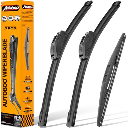 Windshield Wiper Blade Replacement for Nissan Murano Infiniti QX50 (26"+18"+12")