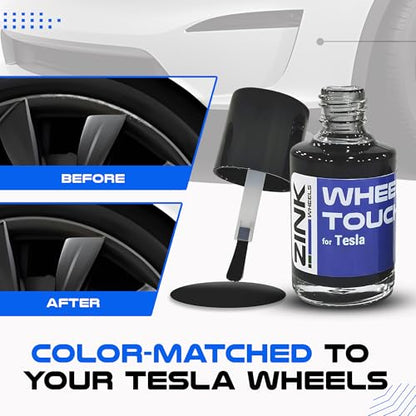 Premium Tesla Wheel Curb Rash Repair Kit for Model S 21 (Tesla Model S / 21" Grey Turbine)