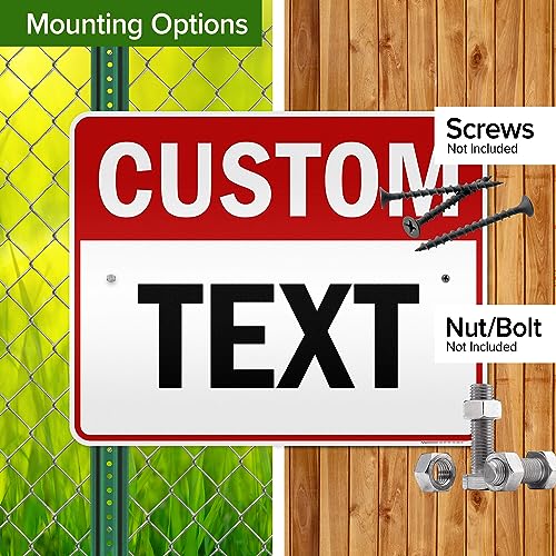 Custom Sign Custom Sign for Business (Header - Horizontal / 24x30 - Aluminum Reflective)