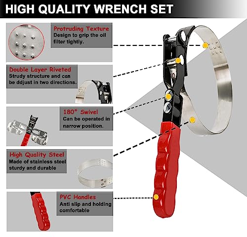 9pcs Oil Filter Wrench Set