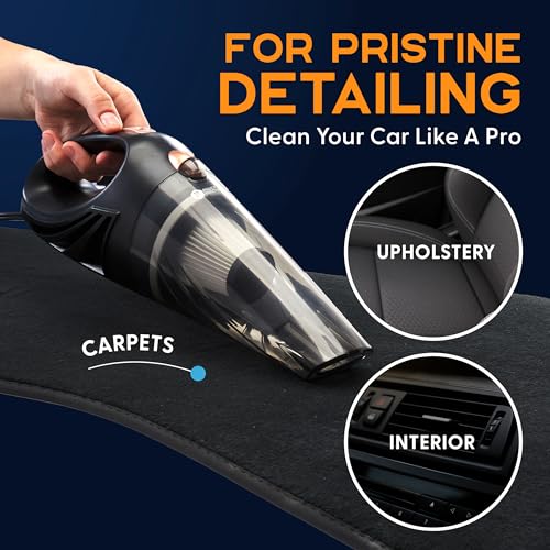 Handheld Car Vacuum Cleaner with 16Ft Cord (Black)