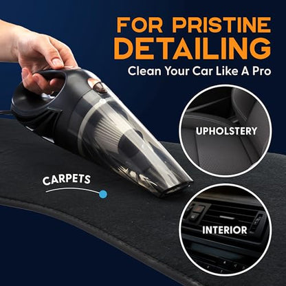 Handheld Car Vacuum Cleaner with 16Ft Cord (Black)
