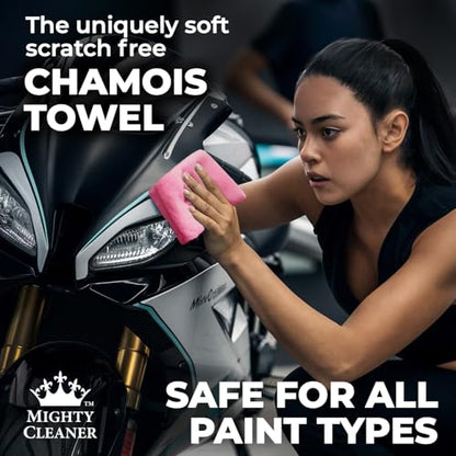 Shammy Cloth for Car Drying (Pink)
