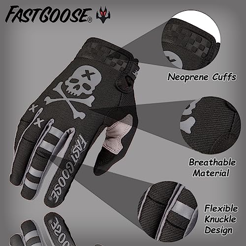 Dirt Bike Motorcycle Gloves (X-Large / Black001)