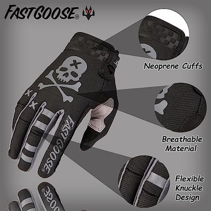 Dirt Bike Motorcycle Gloves (X-Large / Black001)