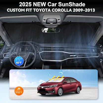 Custom Fit Corolla Windshield Sunshade for 2009 (for 2009-2013 Toyota Corolla)