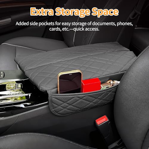 Leather Center Console Cover for BMW 2019 (B-Black)