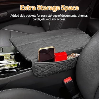 Leather Center Console Cover for BMW 2019 (B-Black)