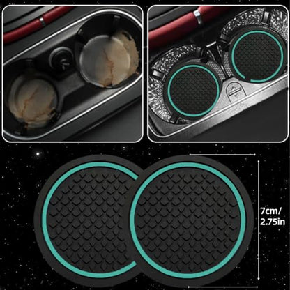 6 PCS Car Steering Wheel Cover Set (Steering Wheel Cover Set / Mint Line)