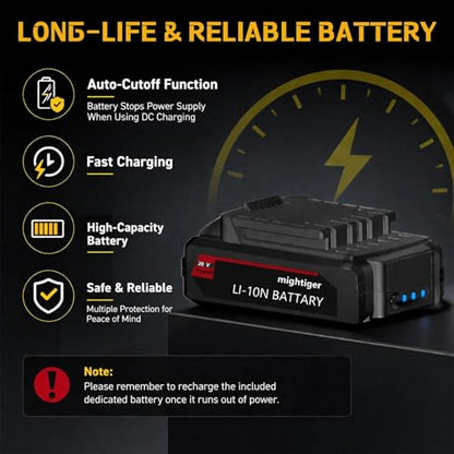Power Cordless Tire Inflator 20V Mini Handheld Air Compressor (2000mAh*5)