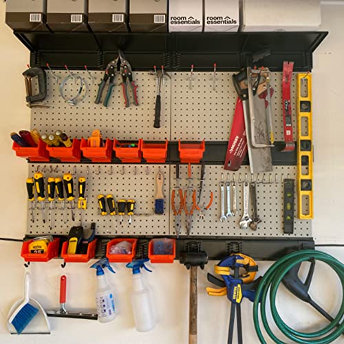 Metal Pegboard Wall Panels (Gray / 2PC)