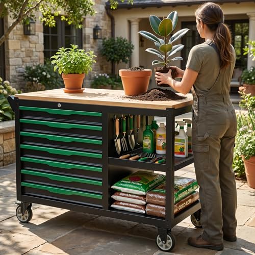 7 Drawers Professional Tool Cart Cabinet (7 Drawers)