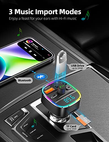 Bluetooth FM Transmitter (A-Black)