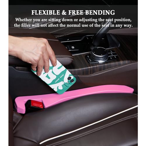 2PCS Car Seat Gap Filler (Pink)