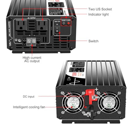 1500W Power Inverter (DC72V (Range 60V-90V) 1500W)