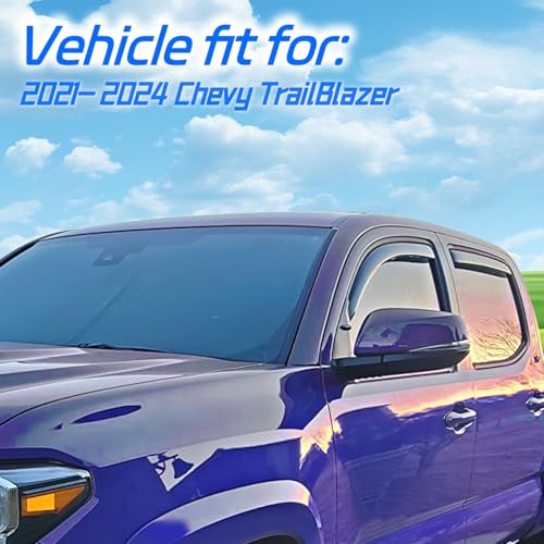 in Channel Rain Guards Fit for Chevrolet Chevy Trailblazer 2021 (For 21-26 Trailblazer)
