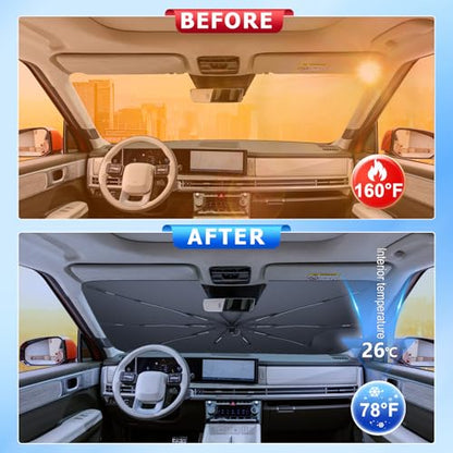 for Car Windshield Sunshade Umbrella 2024 (for 2024-2026 Santa Fe)