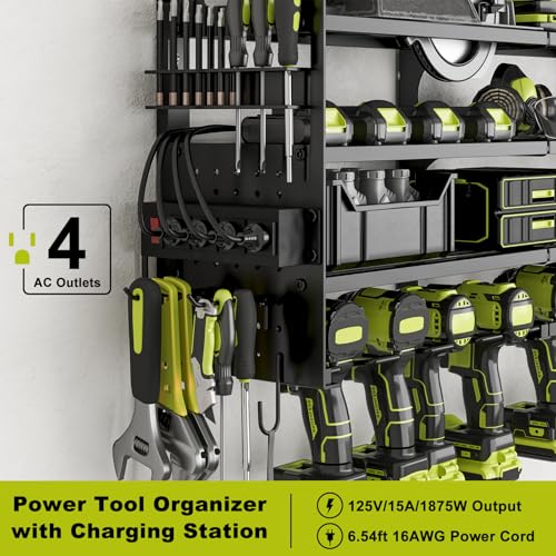 Power Tool Organizer Wall Mount (Black)