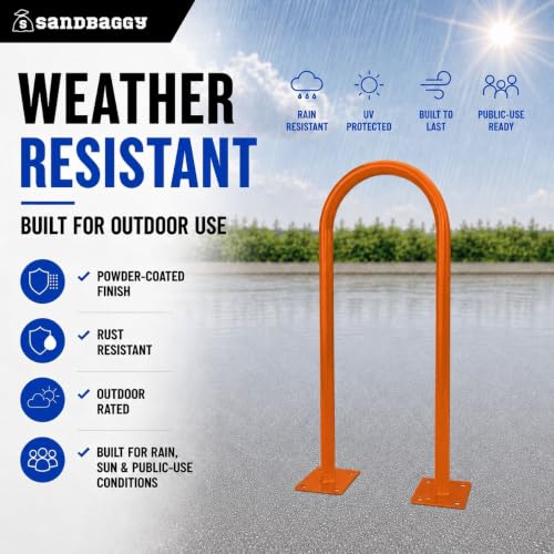 U Shaped Bike Rack (Orange)