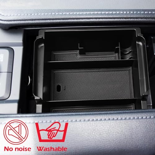 Car Center Console Armrest Box Glove Box Organizer Tray Secondary Storage Compatible (Fits For 2024 T-oyota Highlander)