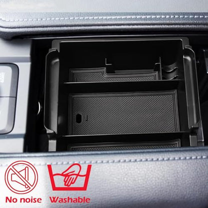 Car Center Console Armrest Box Glove Box Organizer Tray Secondary Storage Compatible (Fits For 2024 T-oyota Highlander)