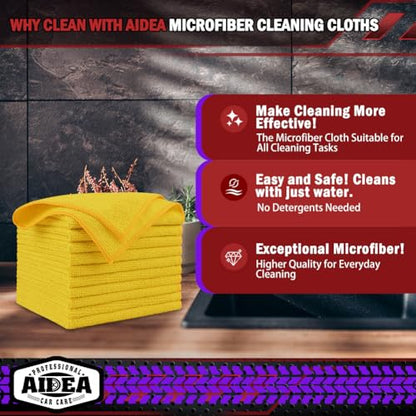 Microfiber Cleaning Cloth (Yellow / 20PK)
