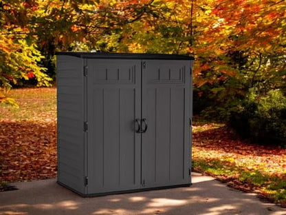 Outdoor Storage Shed (Dark Gray)