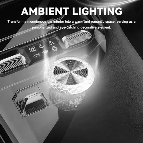 4 PCS USB LED Car Interior Atmosphere Lamp (White)
