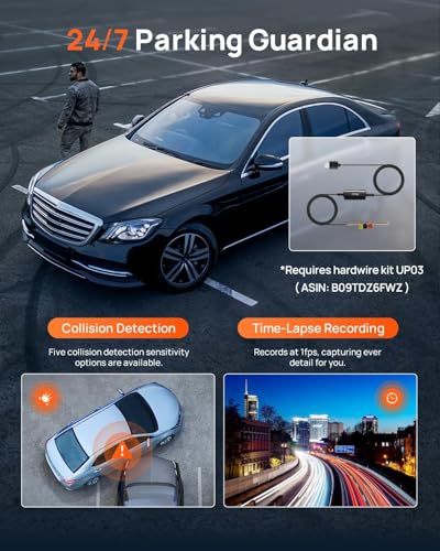 4K Dash Cam Front and Rear (A800SE-1)