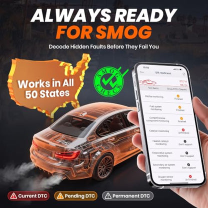 AD310 BT OBD2 Scanner with Bluetooth App
