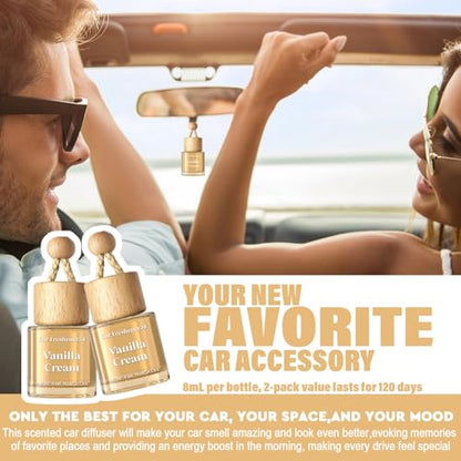 Car Air Freshener Diffuser 2 Pack Hanging Air Freshener Diffuser