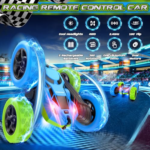 Blue Green RC Car for Kids (Blue&green Pro)