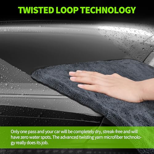 Ultra Absorbent Car Drying Towels with Storage Bag
