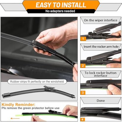 Windshield Wiper Blade Replacement for Ford Focus 2012 (28"+28"+12")