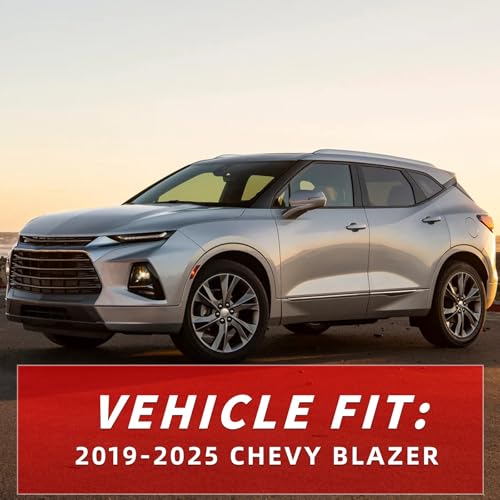 in Channel Rain Guards Fit for Chevrolet Chevy Blazer 2019 2020 2021 2022 2023 2024 2025 2026 (Fit for 2019-2026 Blazer)
