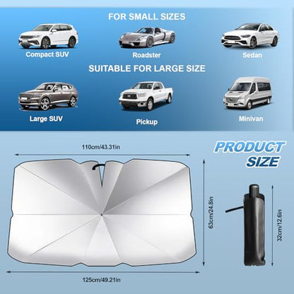 Car Windshield Sun Shade Umbrella (S)