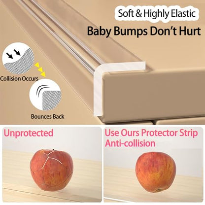 Baby Corner Proofing Edge Protector Strip (Clear / 1 Roll, 1.6in x 13FT)
