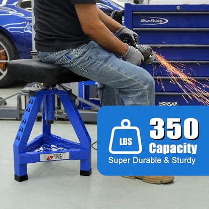 Adjustable Shop Stool (Blue/24.4-28.3 Inch)
