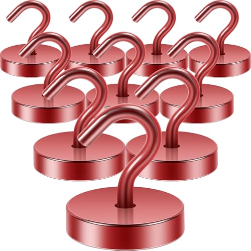 Magnetic Hooks Steel Tube Design for Cruise (Red / 130lb Magnetic Hooks)