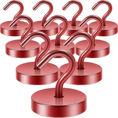 Magnetic Hooks Steel Tube Design for Cruise (Red / 130lb Magnetic Hooks)