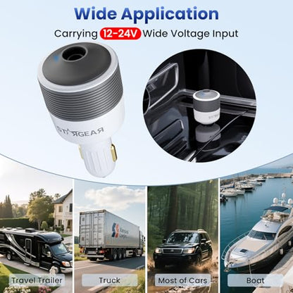 for Starlink Mini Car Adapter 12V to 24V Step Up Converter (Adapter Only / White)