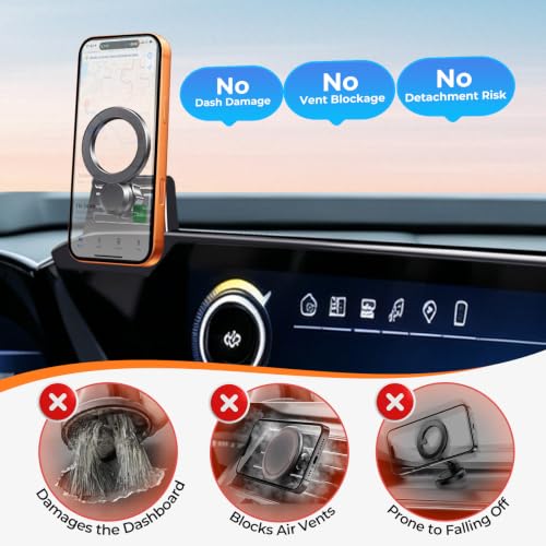 Car Phone Holder for Chevrolet Tahoe 2025 (Fit for 2025-2026 Tahoe, 17.7-Inch)